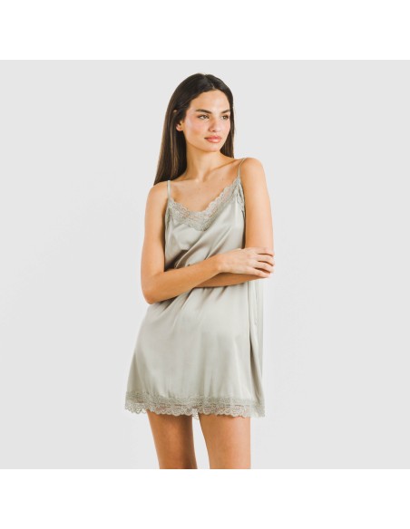 Camisón corto satén Friday liso