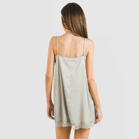 Camisón corto satén Friday liso