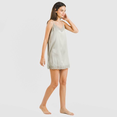 Camisón corto satén Friday liso