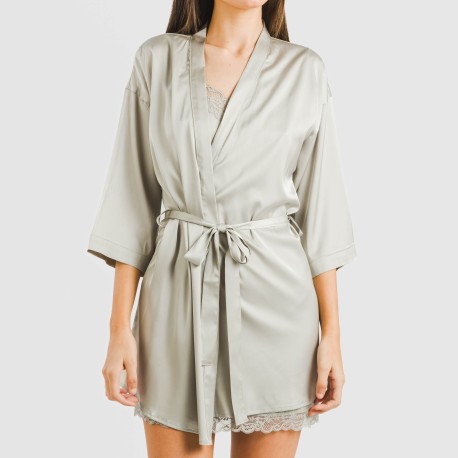 Bata corta mujer satén Friday liso