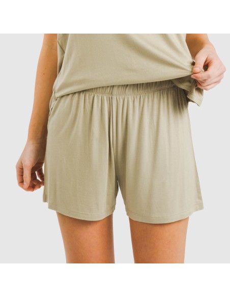 Pijama tirantes mujer viscosa liso