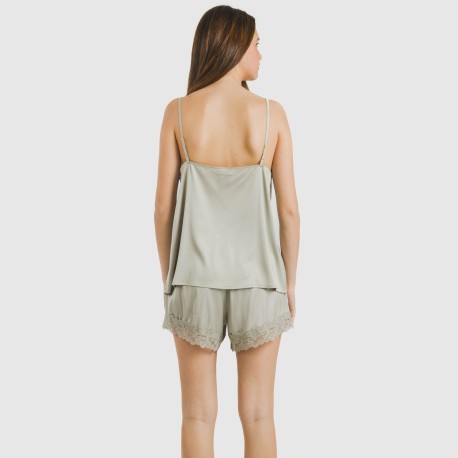 Pijama tirantes mujer satén Friday liso