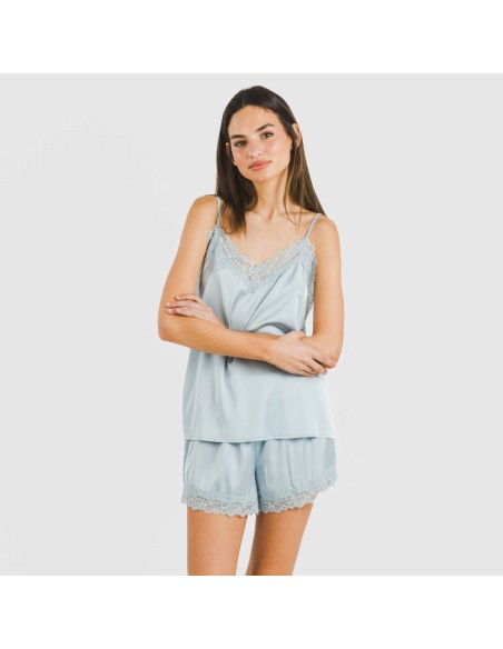Pijama tirantes mujer satén Friday liso
