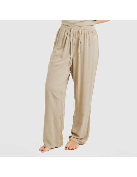 Pantalón largo viscosa bambula liso