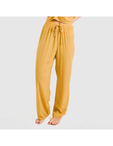 Pantalón largo viscosa bambula liso