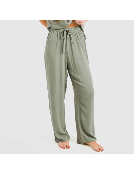 Pantalón largo viscosa bambula liso