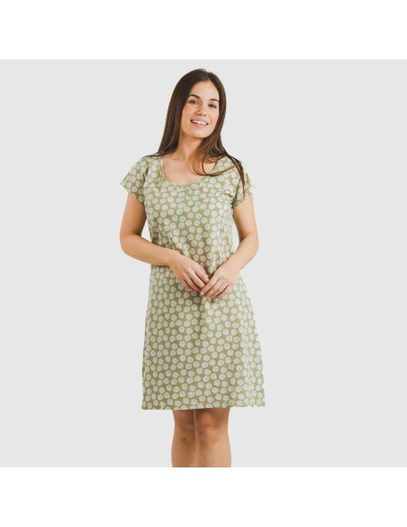 Blusón algodón Medusa verde cacería