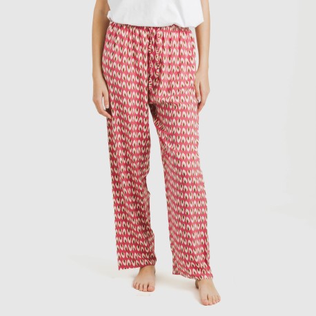 Pantalón viscosa Tana marsala