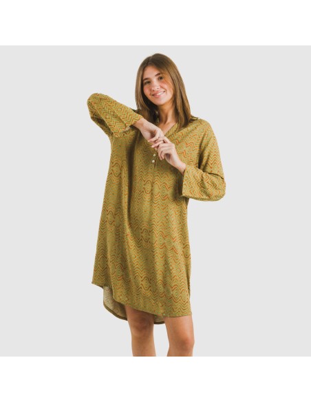 Camisola viscosa Silda verde cacería