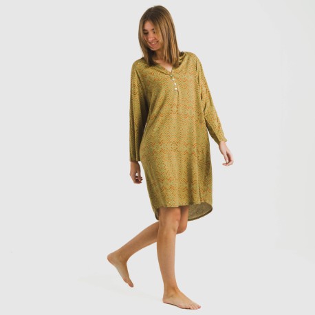 Camisola viscosa Silda verde cacería