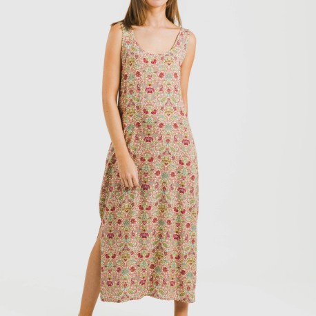 Vestido largo tirantes viscosa Jessica