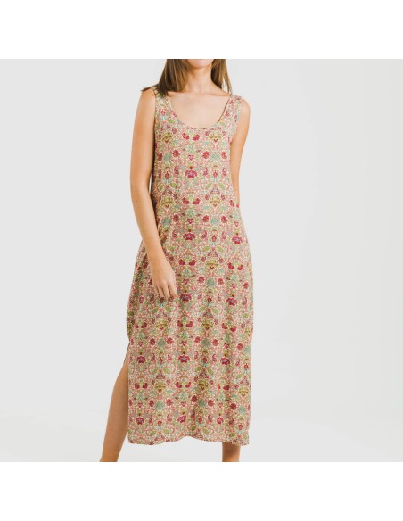 Vestido largo tirantes viscosa Jessica