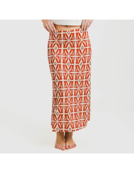 Falda midi soft Catania teja