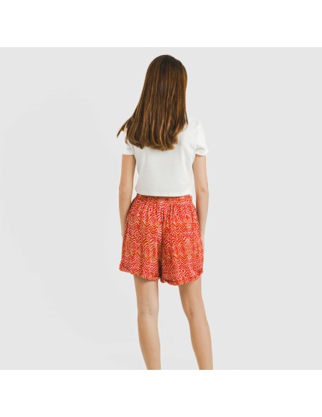 Pantalón corto viscosa bambula Silda teja