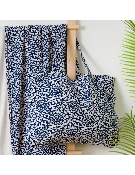 Pack Toalla Pareo + Bolso Aladero azul