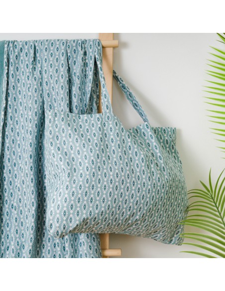 Pack Toalla Pareo + Bolso Walia agua marina