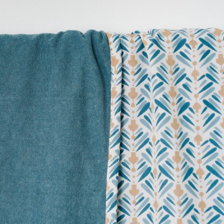 Pack Toalla Pareo + Bolso Eloina agua marina