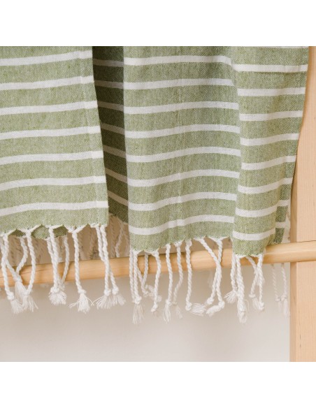 Pack Toalla Pareo + Bolso Raya algodón