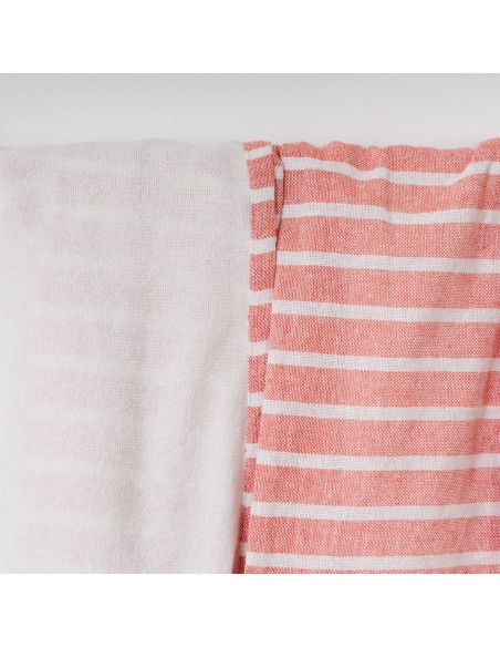 Pack Toalla Pareo + Bolso Raya algodón