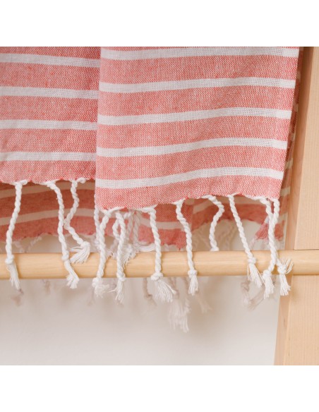 Pack Toalla Pareo + Bolso Raya algodón