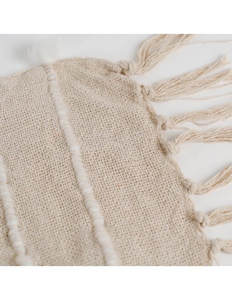 Plaid algodón Marani topo