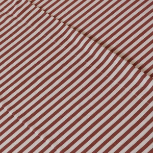 Juego de sábanas algodón Raya Corina burdeos 2