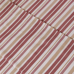 Juego de sábanas algodón Raya Calendula rosa 2