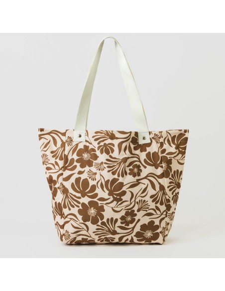 Bolsa loneta Alexis marrón