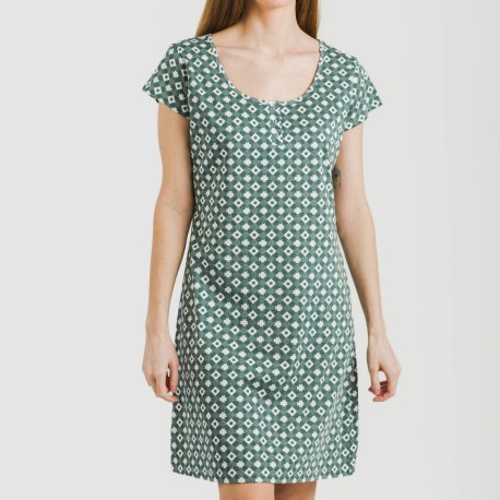 Blusón algodón Narciso indigo