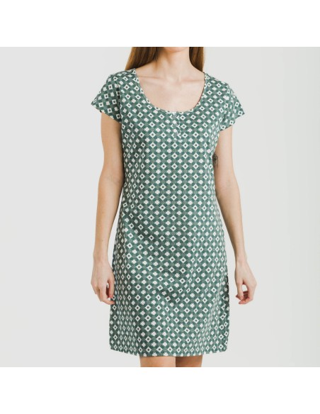 Blusón algodón Narciso indigo