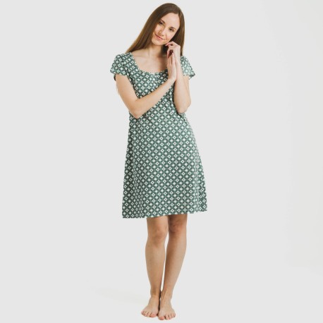 Blusón algodón Narciso indigo