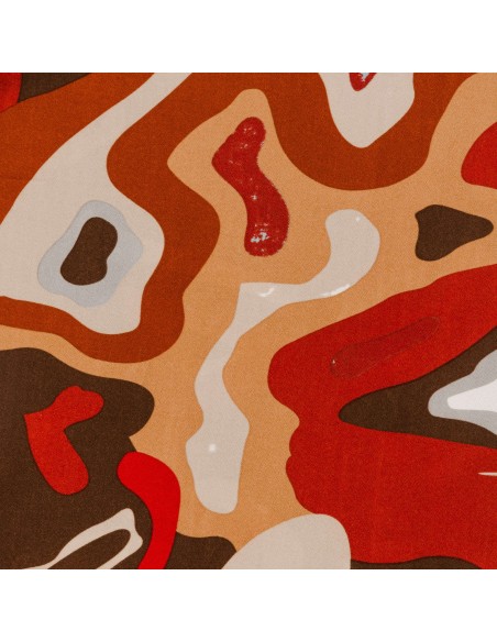 Vestido largo tirantes crepe Edurne teja