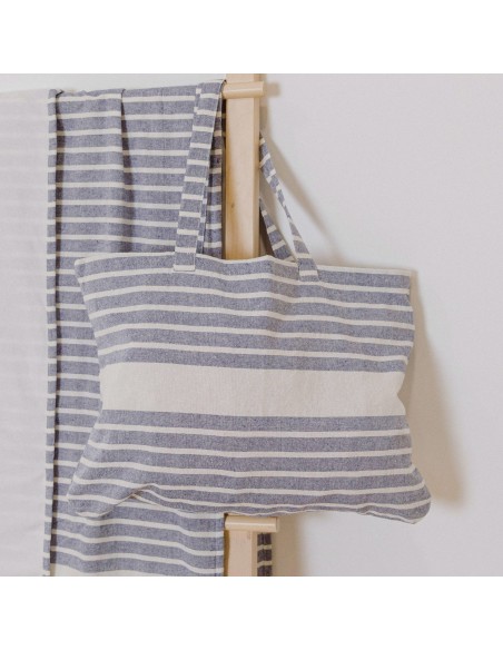 Pack Toalla Pareo + Bolso Raya algodón