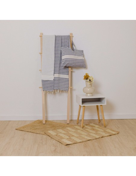 Pack Toalla Pareo + Bolso Raya algodón