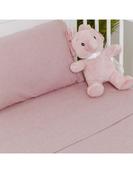 Juego de sábanas franela lisas cuna