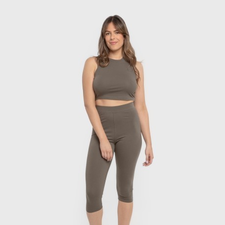 Top tirantes algodón deportivo liso