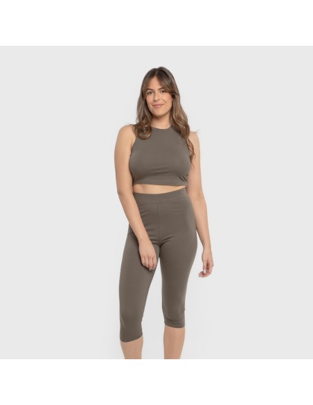 Top tirantes algodón deportivo liso