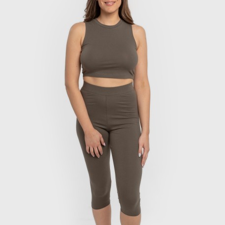 Top tirantes algodón deportivo liso