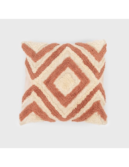 Cojín cuadrante algodón Basel 45x45 - funda + relleno