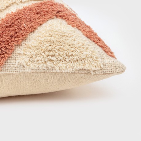 Cojín cuadrante algodón Basel 45x45 - funda + relleno