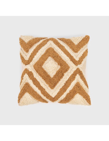 Cojín cuadrante algodón Basel 45x45 - funda + relleno