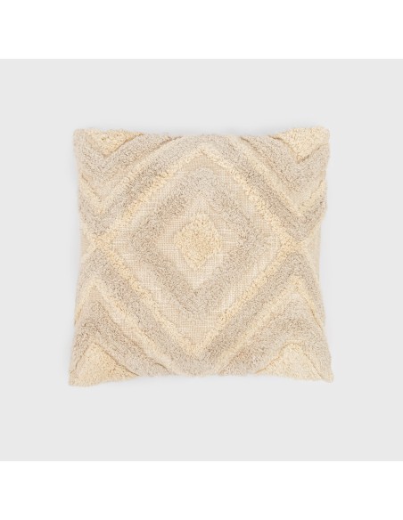 Cojín cuadrante algodón Basel 45x45 - funda + relleno