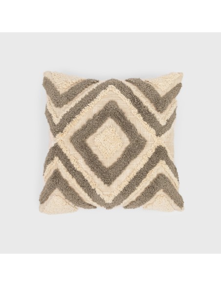 Cojín cuadrante algodón Basel 45x45 - funda + relleno