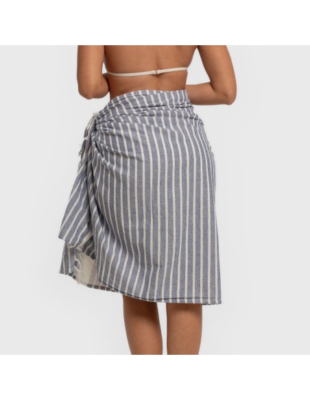 Pack Toalla Pareo + Bolso Raya algodón