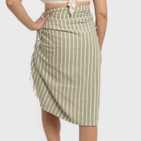 Pack Toalla Pareo + Bolso Raya algodón