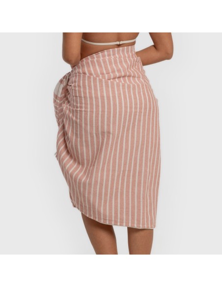 Pack Toalla Pareo + Bolso Raya algodón