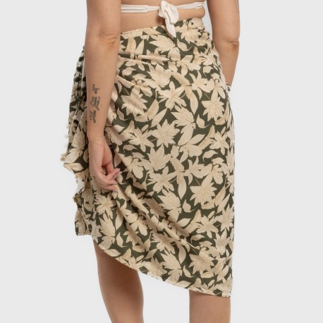 Pack Toalla Pareo + Bolso Charamo verde caceria