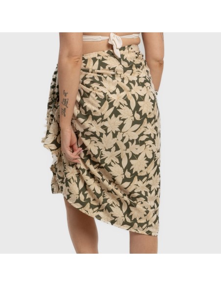 Pack Toalla Pareo + Bolso Charamo verde caceria