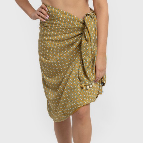 Pack Toalla Pareo + Bolso Sisena ocre