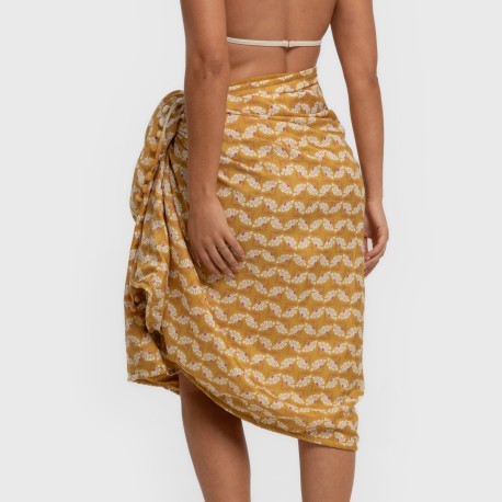 Pack Toalla Pareo + Bolso Calsita ocre